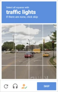 Intersection avec feux de circulation