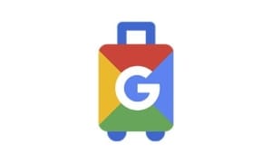 Valise Google avec les couleurs du drapeau américain, symbole de la recherche.