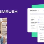 Capture d'écran de l'interface Semrush présentant des influenceurs et leurs statistiques.