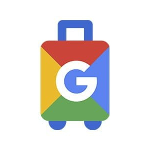 Valise Google avec les couleurs du drapeau américain, symbole de la recherche.